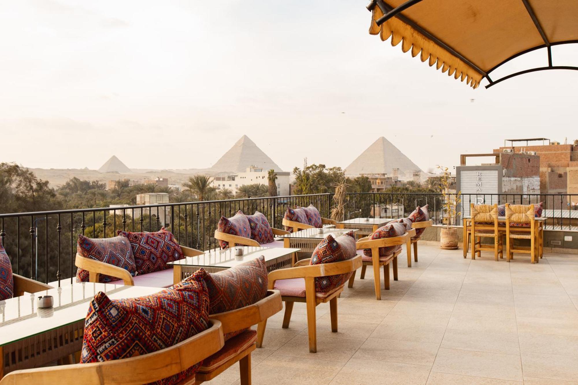 Almas Pyramids Hotel Kafret el-Gabal Exterior foto